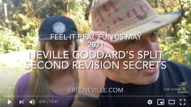 Neville Goddard Split Second Revision Secrets