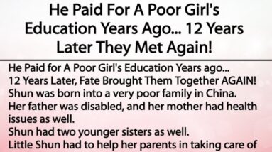 He Paid For A Poor Girl's Education Years Ago... 12 Years Later They Met Again!