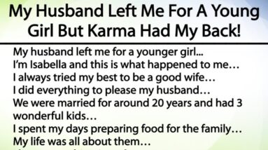 My Husband Left Me For A Young Girl But Karma Had My Back!