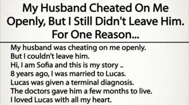 My Husband Cheated On Me Openly, But I Still Didn't Leave Him. For One Reason...